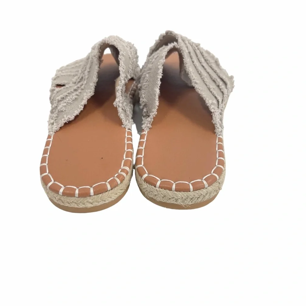 Women’s Flat Shoes Slip On Mule Espadrille Sandals Size 9